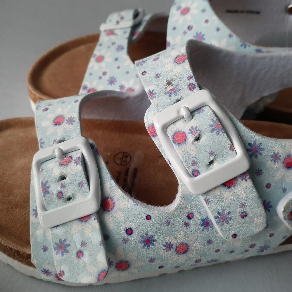 Sandals Toddler 9/10 Floral Adjustable Straps Comfortable And Fresh Casual